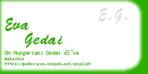 eva gedai business card